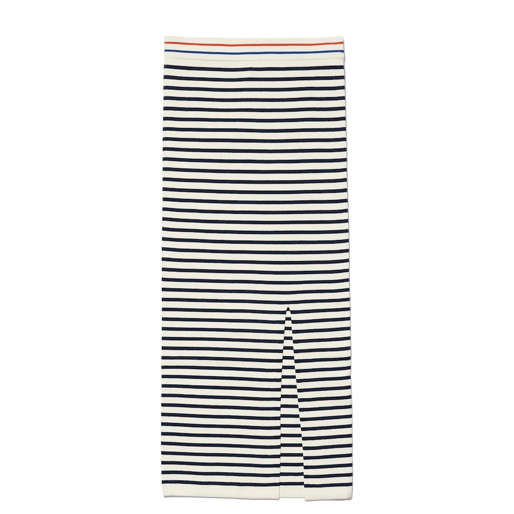Kule Dee Knit Skirt in Navy Stripe SZ XS - Picture 3 of 5